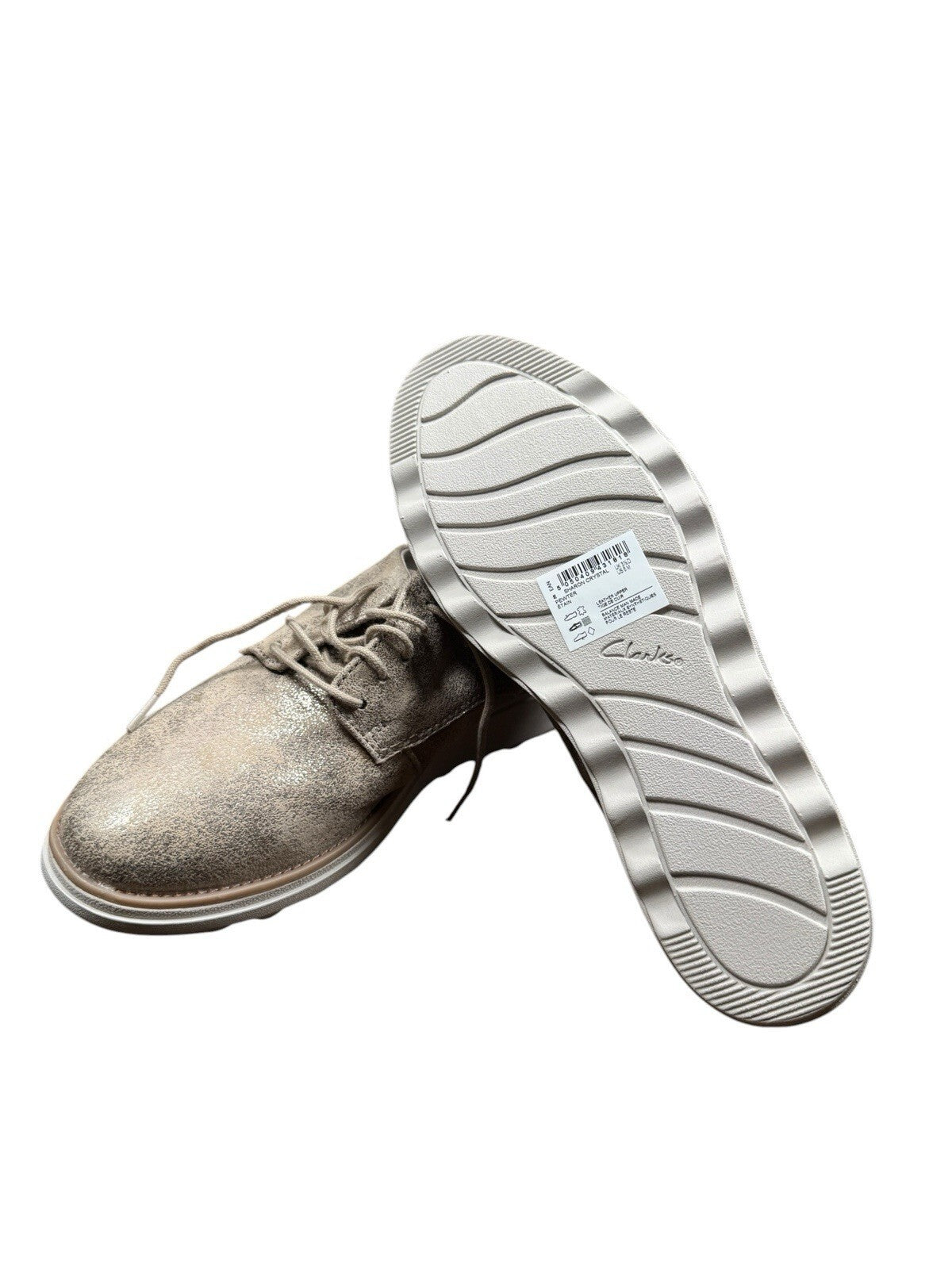 Clarks SHARON CRYSTAL PEWTER Size 6 Medium