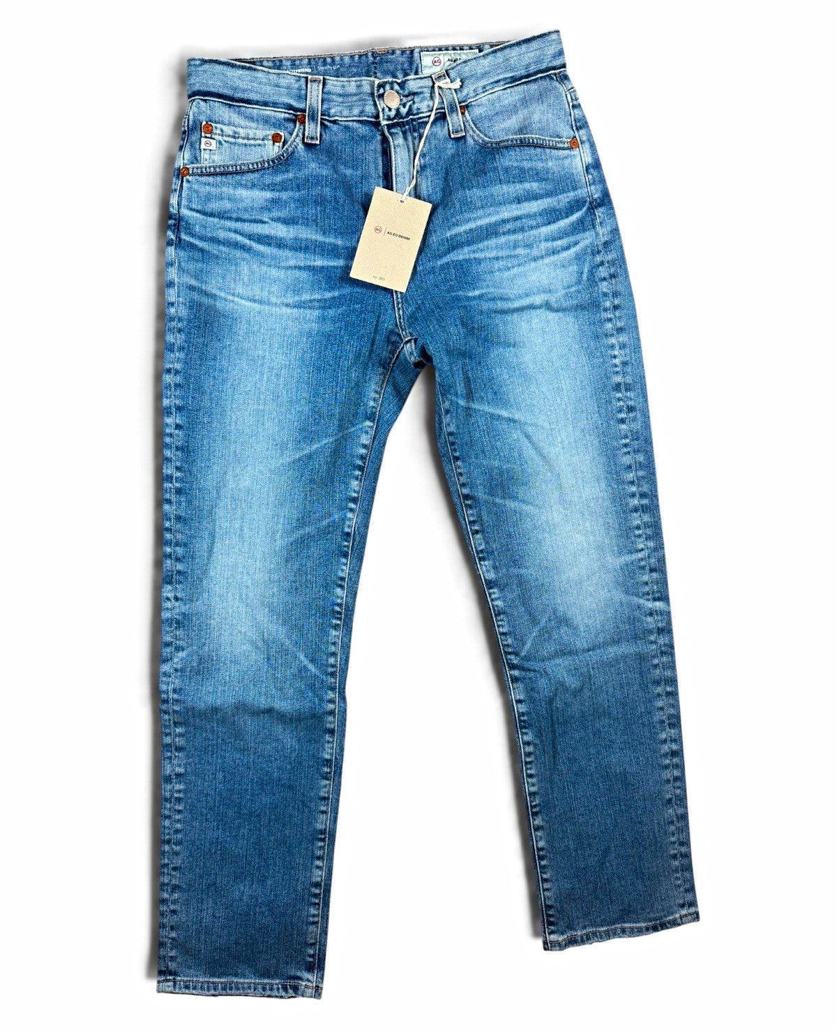 AG-ED Denim Ex-Boyfriend Slouchy Slim Jeans Women’s Size 25 Blue Denim