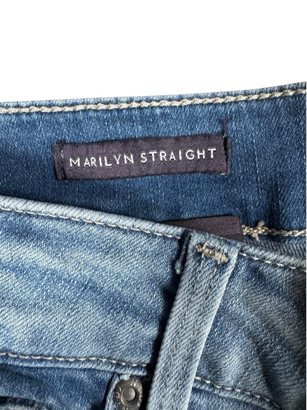 NYDJ Marilyn Straight Leg Jeans Blue Denim Women’s Approx Size 16