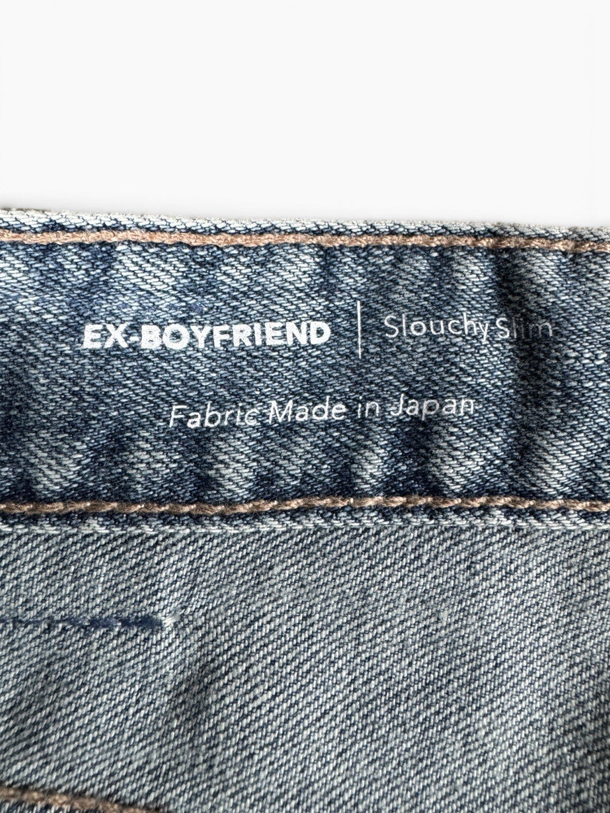 AG-ED Denim Ex-Boyfriend Slouchy Slim Jeans Women’s Size 25 Blue Denim