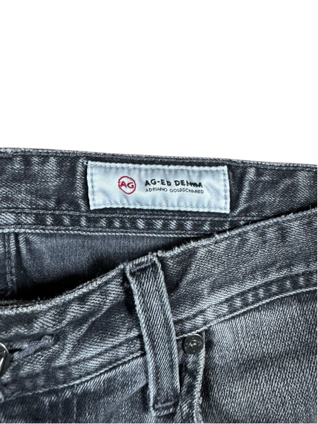AG Adriano Goldschmied The Everett Slim Straight Gray Dark Wash Stretch 31