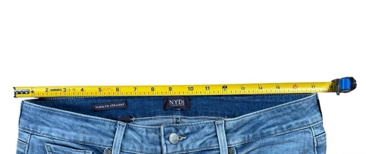 NYDJ Marilyn Straight Leg Jeans Blue Denim Women’s Approx Size 16