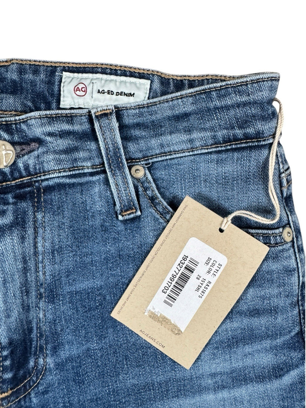 AG AG-ED Denim Slim Straight Leg Jeans Blue Denim Women’s Size 28R