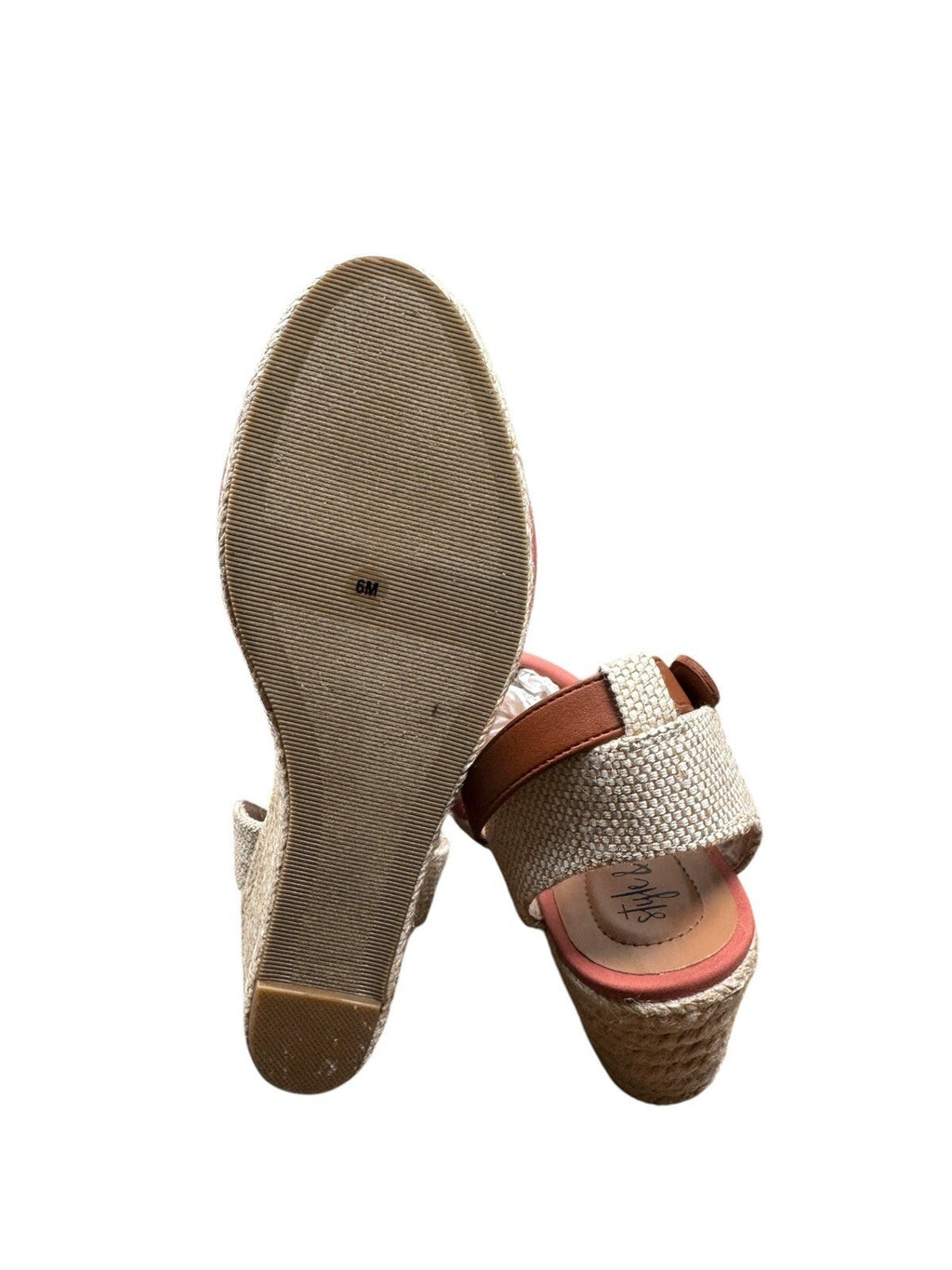 Style & Co Pink Mailena Wedge Espadrille Sandals - 6 - Pink