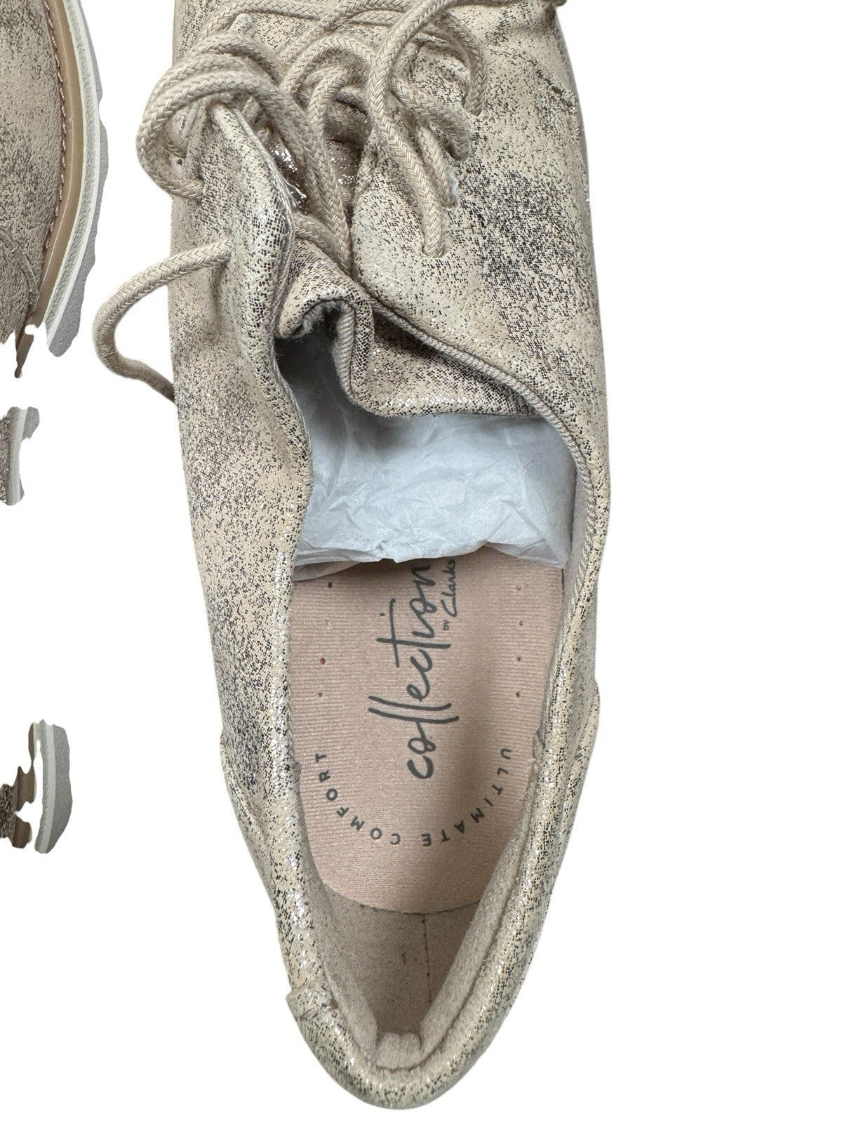 Clarks SHARON CRYSTAL PEWTER Size 6 Medium