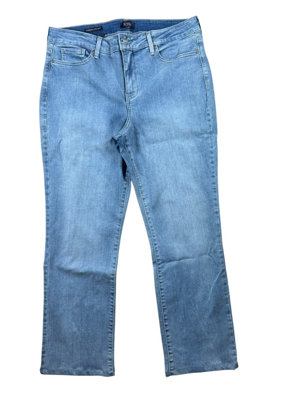 NYDJ Marilyn Straight Leg Jeans Blue Denim Women’s Approx Size 16