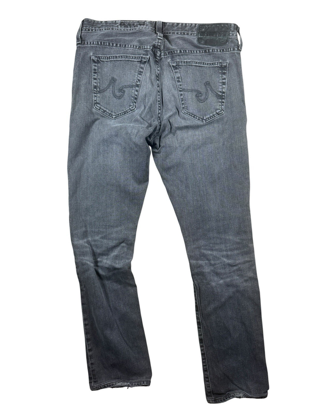AG Adriano Goldschmied The Everett Slim Straight Gray Dark Wash Stretch 31